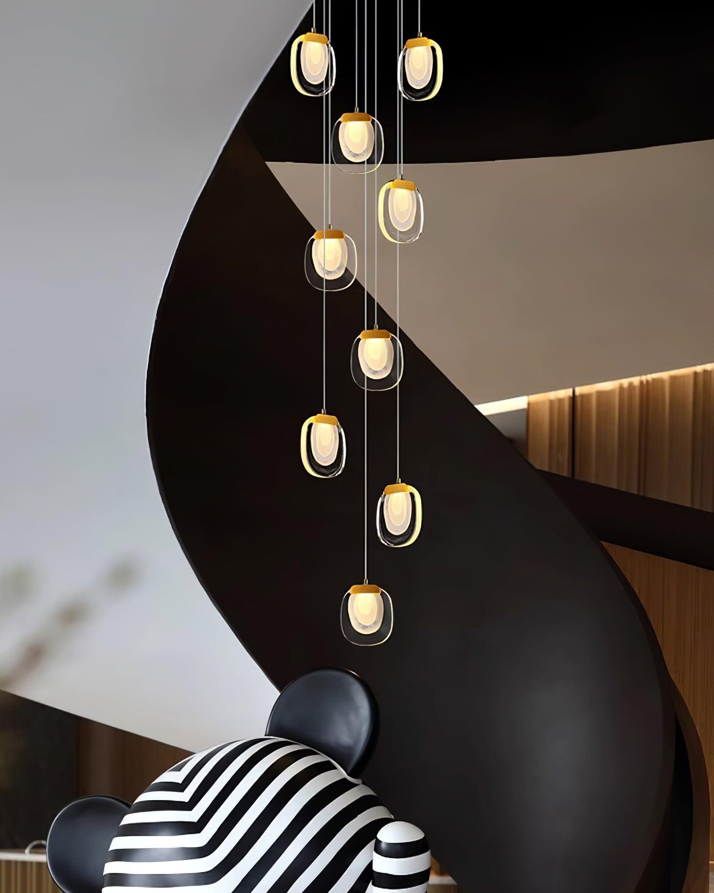 Glass Ripples Pendant Lamp M258