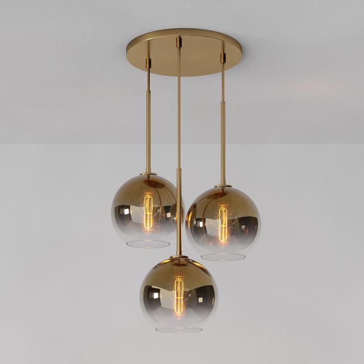Selvion Minimalist Crystal Chandelier - Handcrafted Glass Sculptural Lighting Fixture T150
