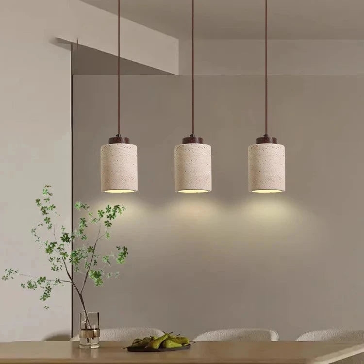 Nordic Travertine Clear Minimalist Pendant Light D914