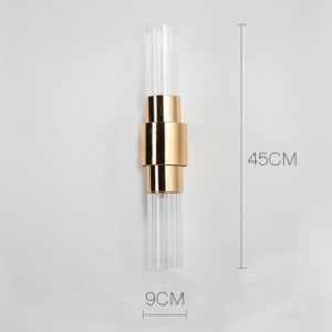VILLEA single wall lamp dimensions, 45 cm high and 9 cm wide
