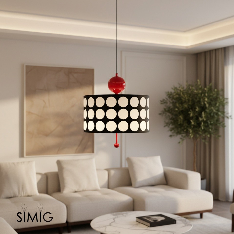 Lattice Acrylic Polka Dots Pendant Lamp M267