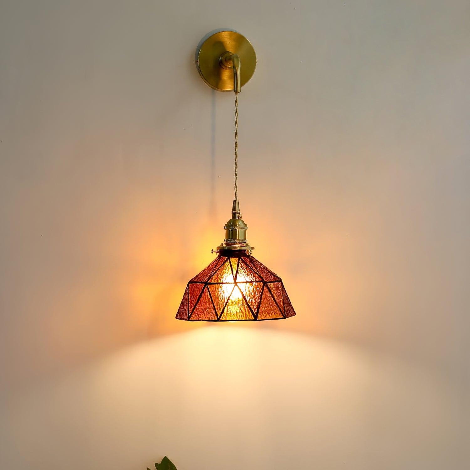Retro Pastoral Glass Wall Lamp M211