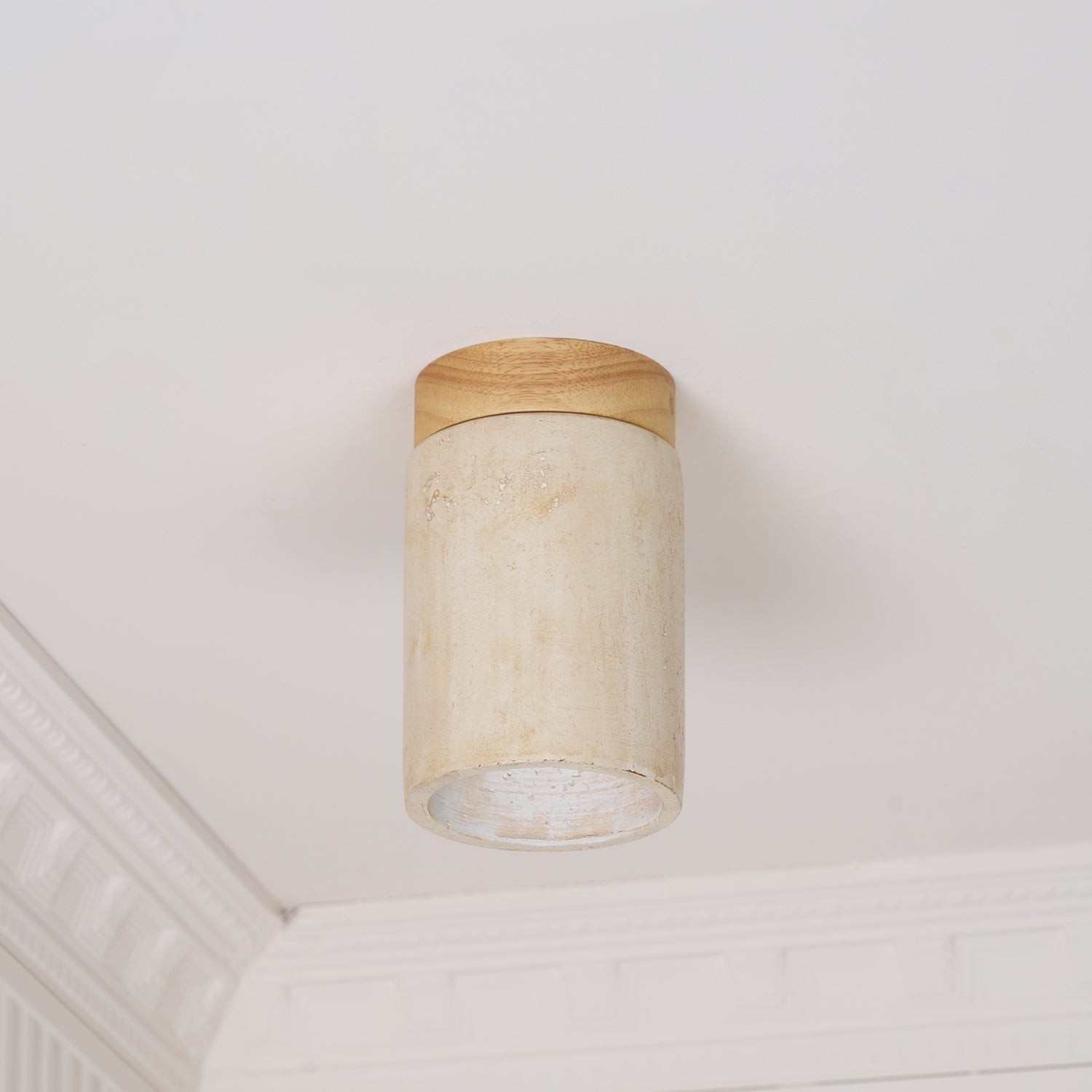 Marble Travertine Column Ceiling Lamp M510