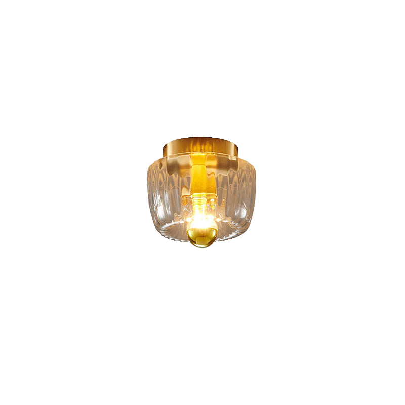 Clara Rays Contemporary Brass Glass Ceiling Light D951