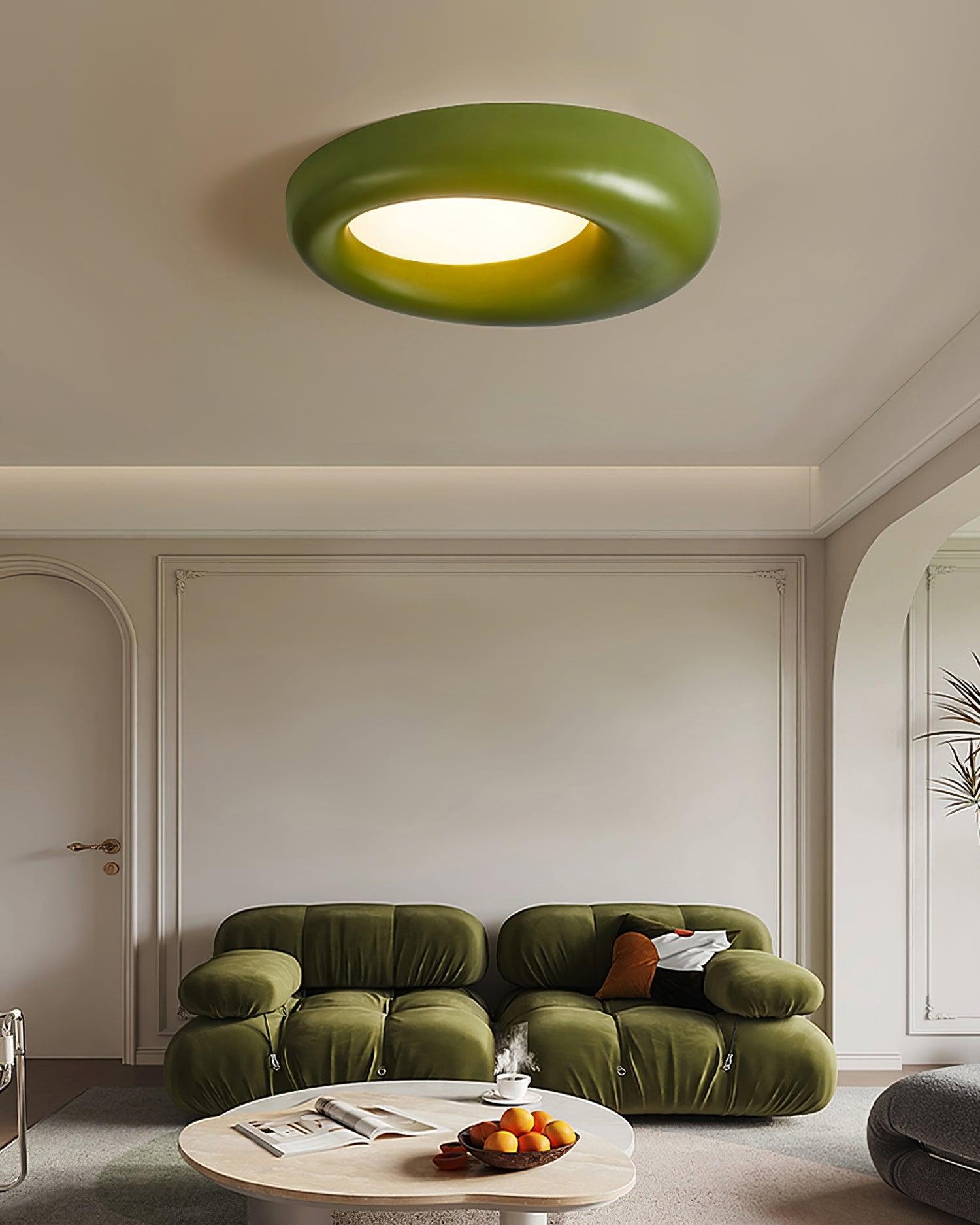 Center Offset Concentric Circle Acrylic Ceiling Lamp M413