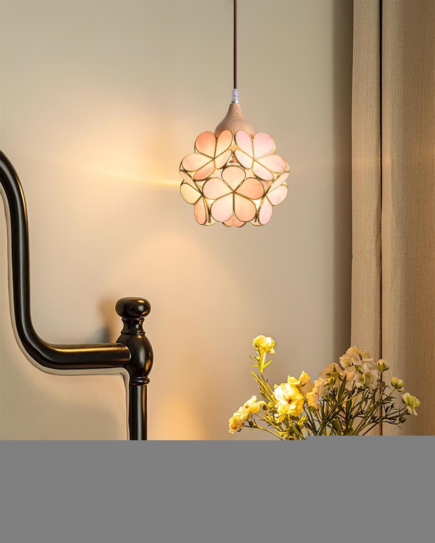 French Creative Pastoral Style Flower Pendant Light M238