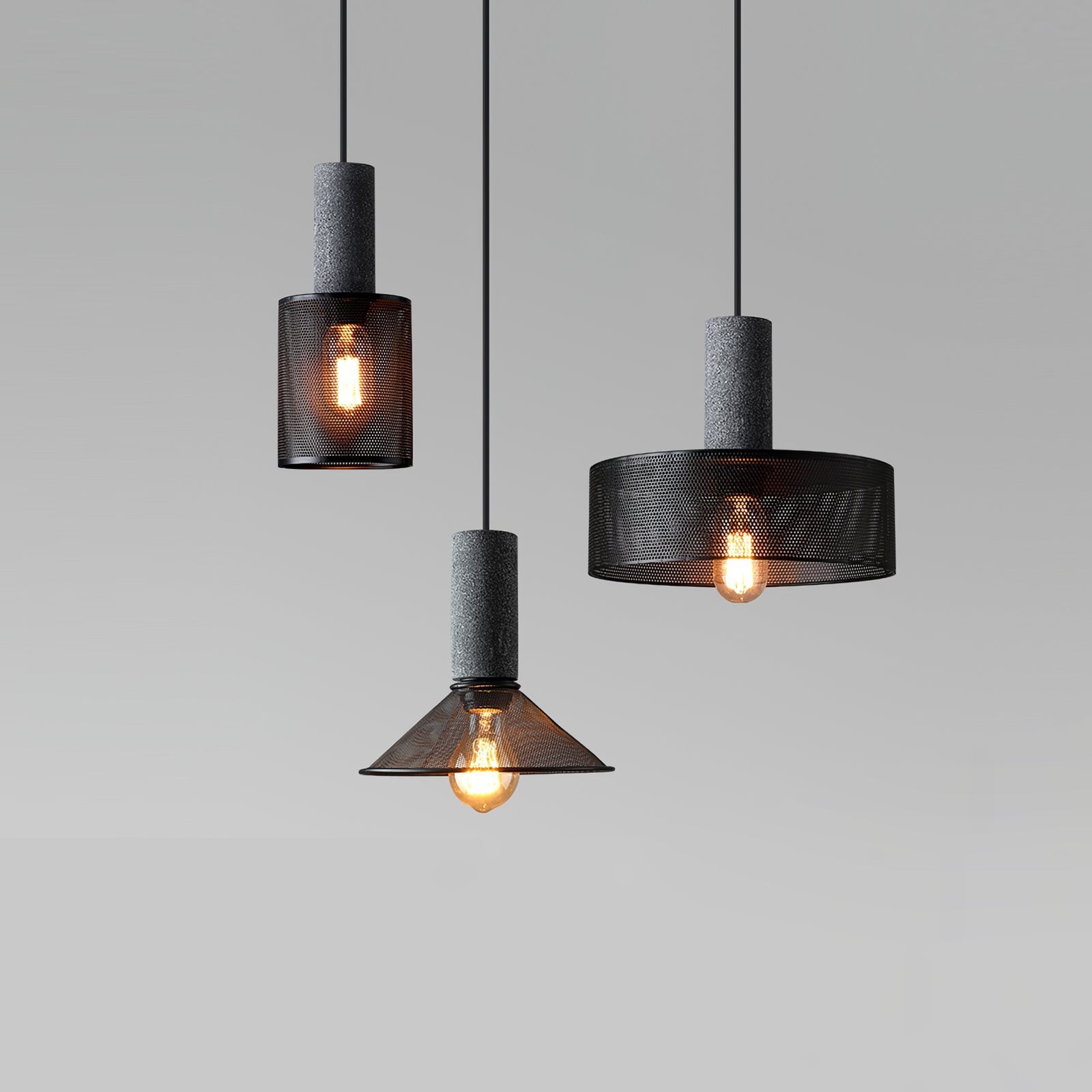 Cement Mesh Pendant Light M81