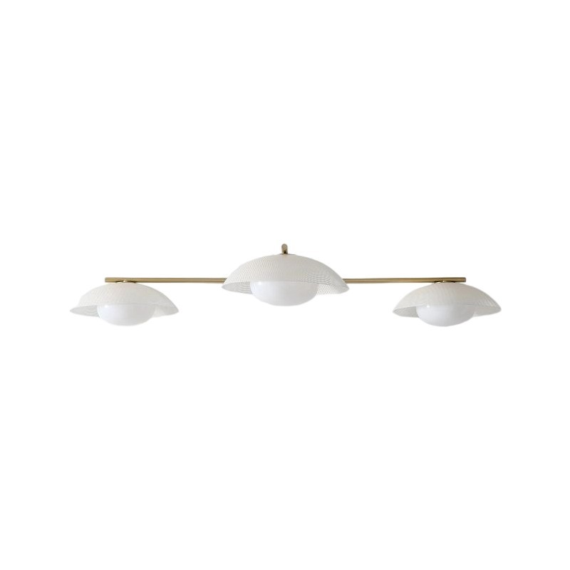 Elorina 3-Light Flush Mount Glass/Metal Ceiling Light - A Stylish Fixture for Modern Spaces T004