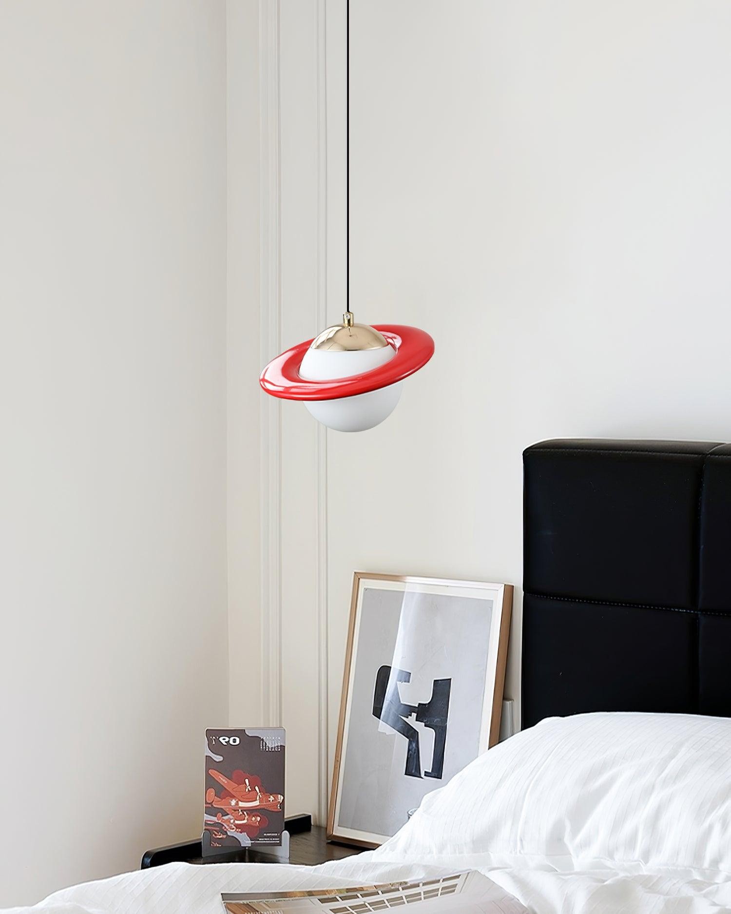 Romantic Saturn Planet Pendant Lamp for Bedroom M519