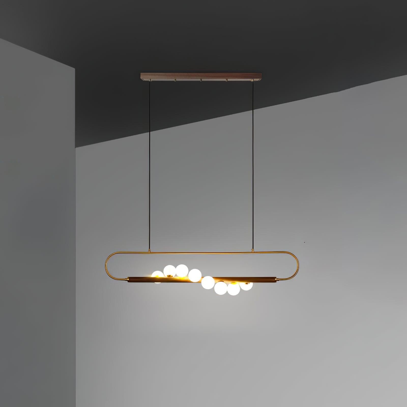 Modern Walnut Simple Chandelier M132