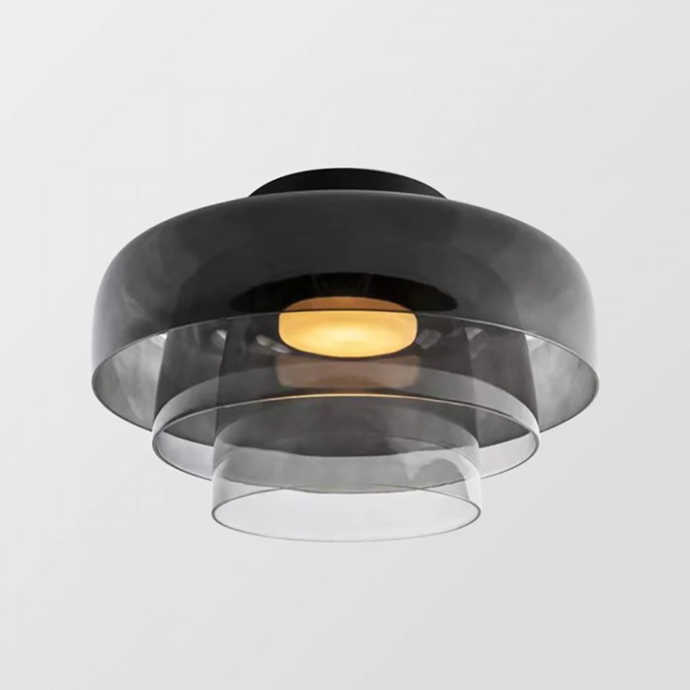 Nordic Morandi Glass Bowl Shaped Ceiling Lamp S144