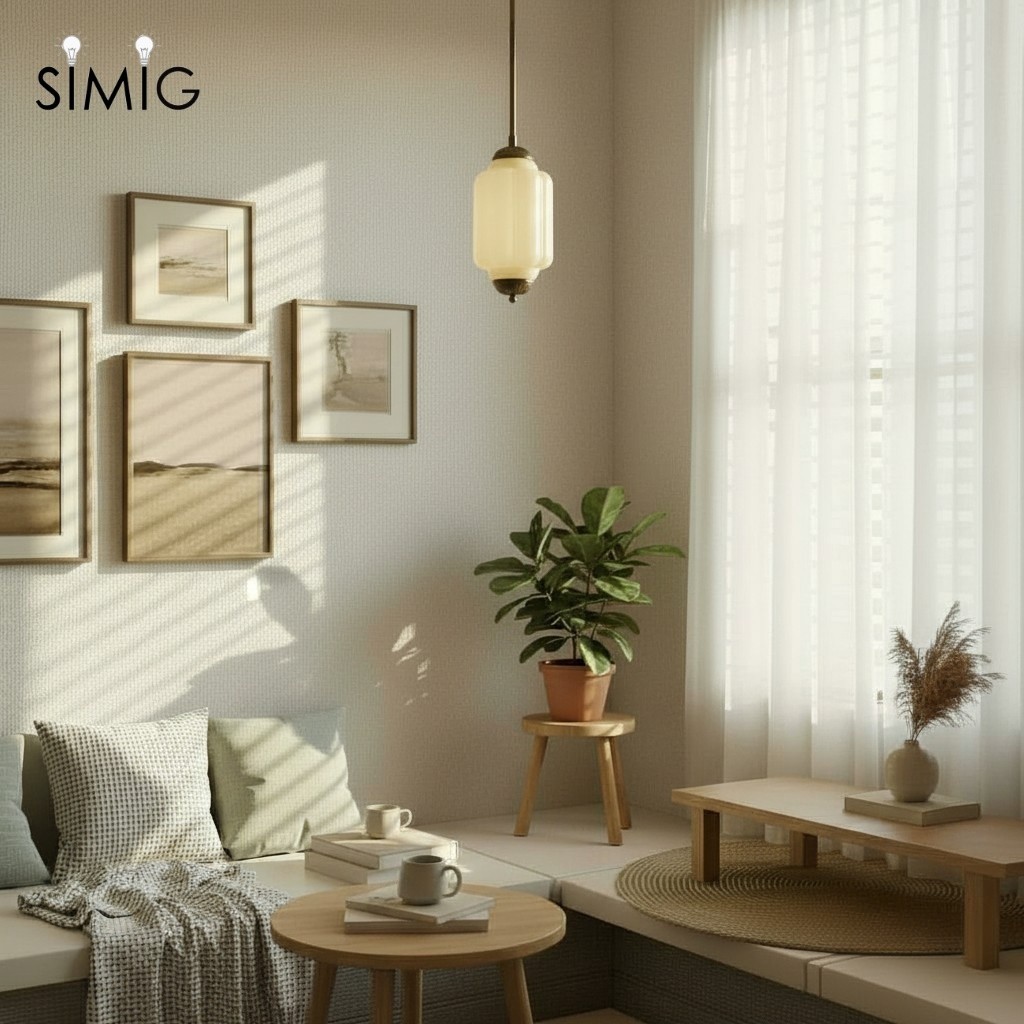Eloise Simple Glass Irregular Lantern Pendant Lamp G23