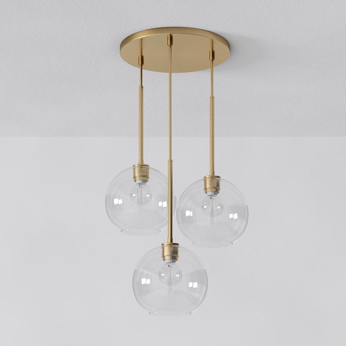 Selvion Minimalist Crystal Chandelier - Handcrafted Glass Sculptural Lighting Fixture T150