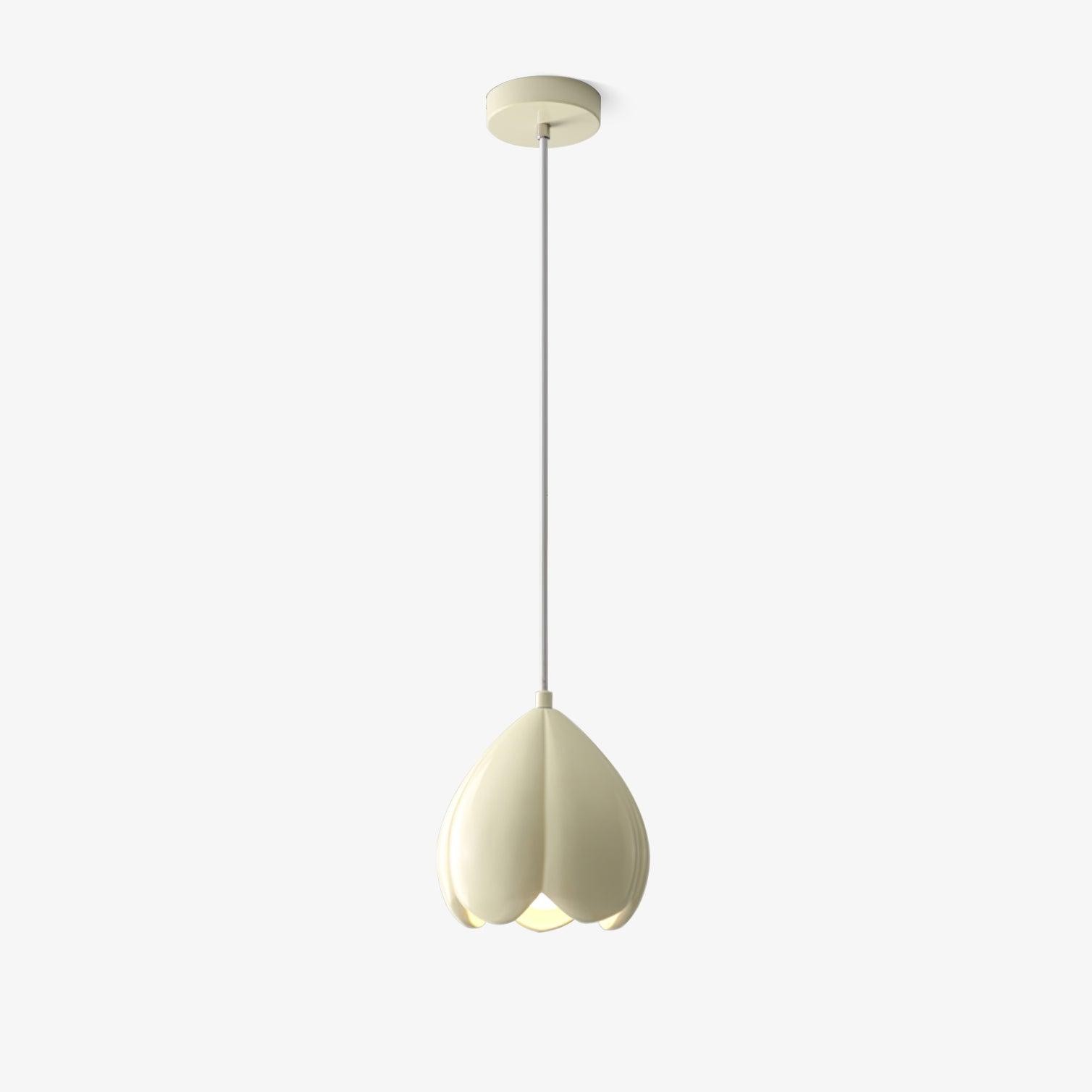 Cream Color Resin Pod Pendant Lamp M475