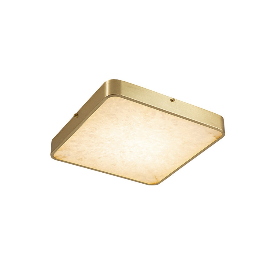 Geometric Alabaster Recessed Ceiling Light D431