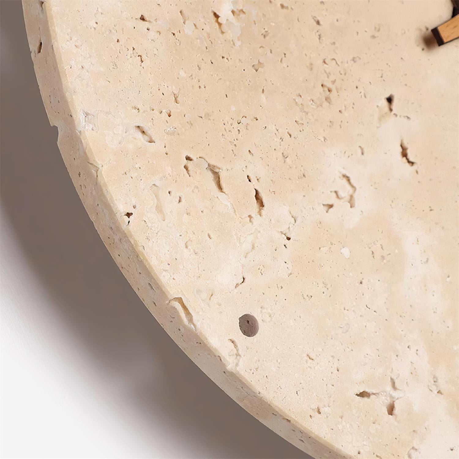 Travertine Clock Wall Lamp P079