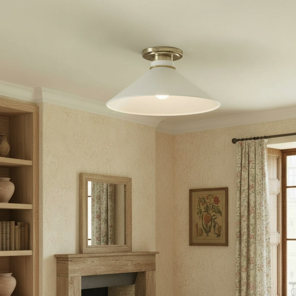 Aurenza Timeless Flush Mount Light - Farmhouse Design with Simple Elegant Charm T286