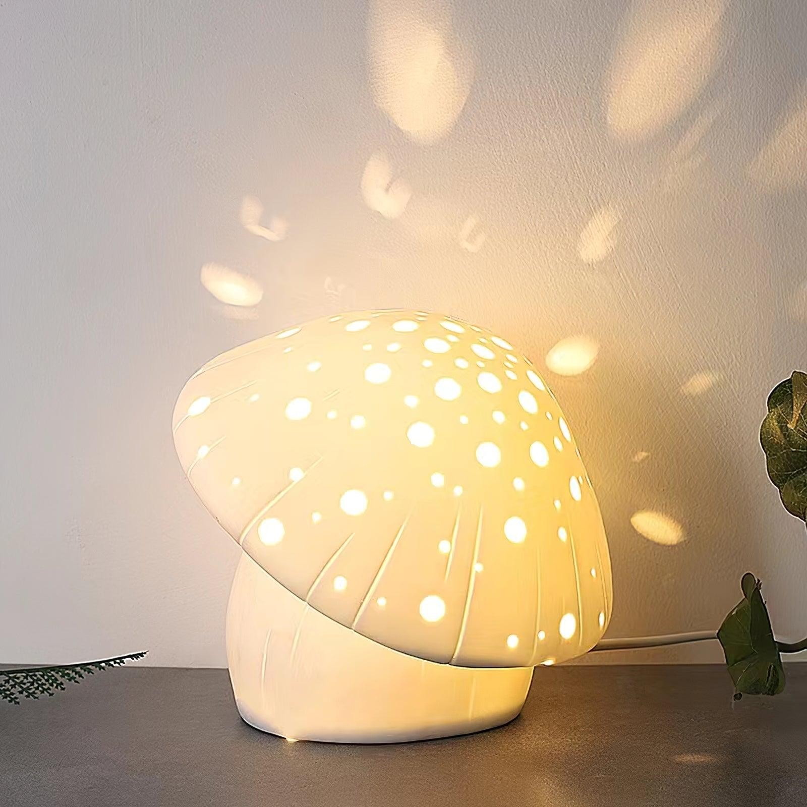 Cartoon Mushroom Skeletonized Table Lamp M468