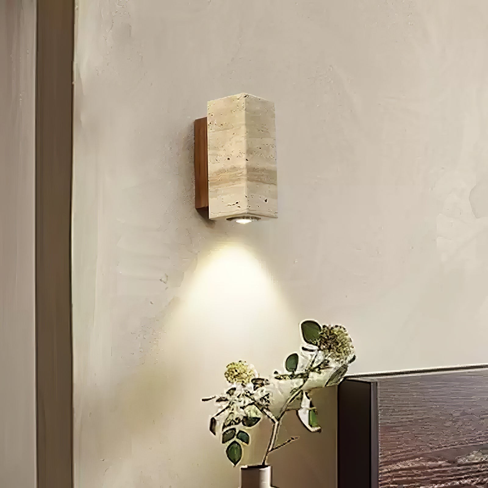 Vintage Marble Travertine Wall Lamp M577