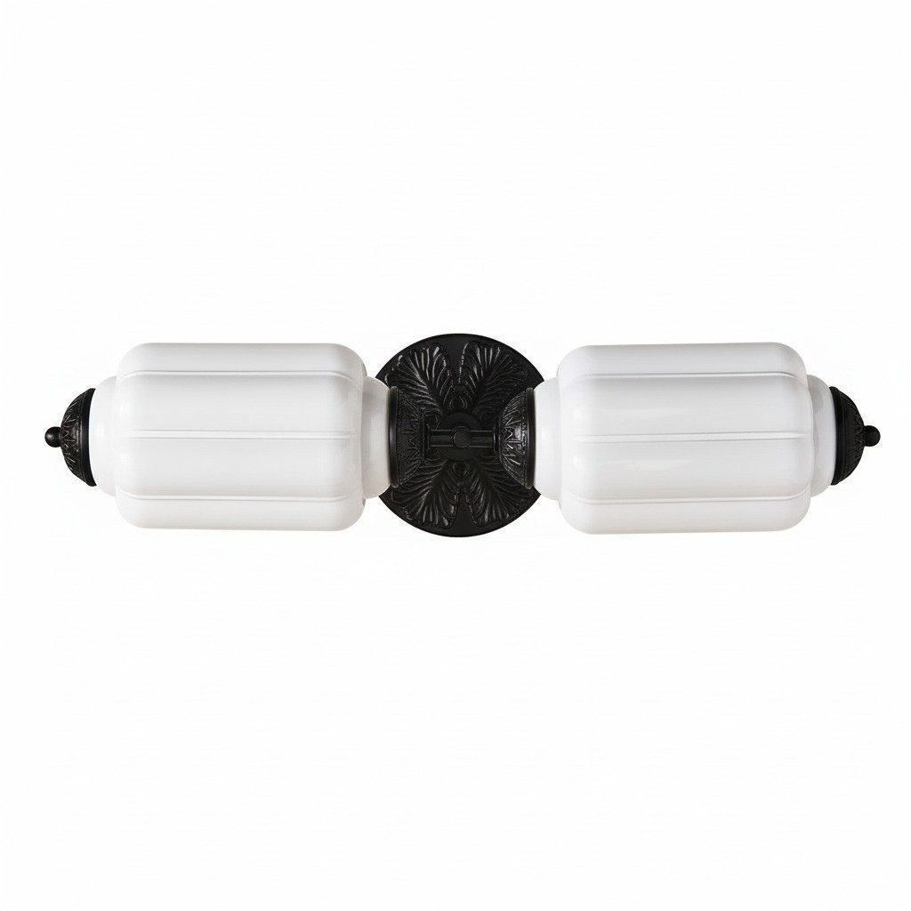 Eloise Brass Wall Sconce – Elegant Milk Glass Vintage Lighting T290