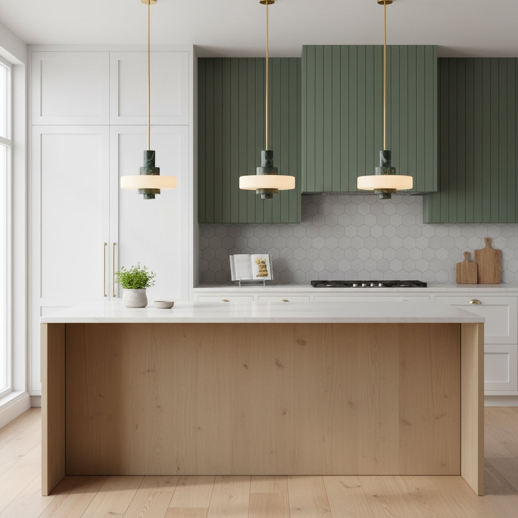 Mercury Green Marble Pendant Lamp D707