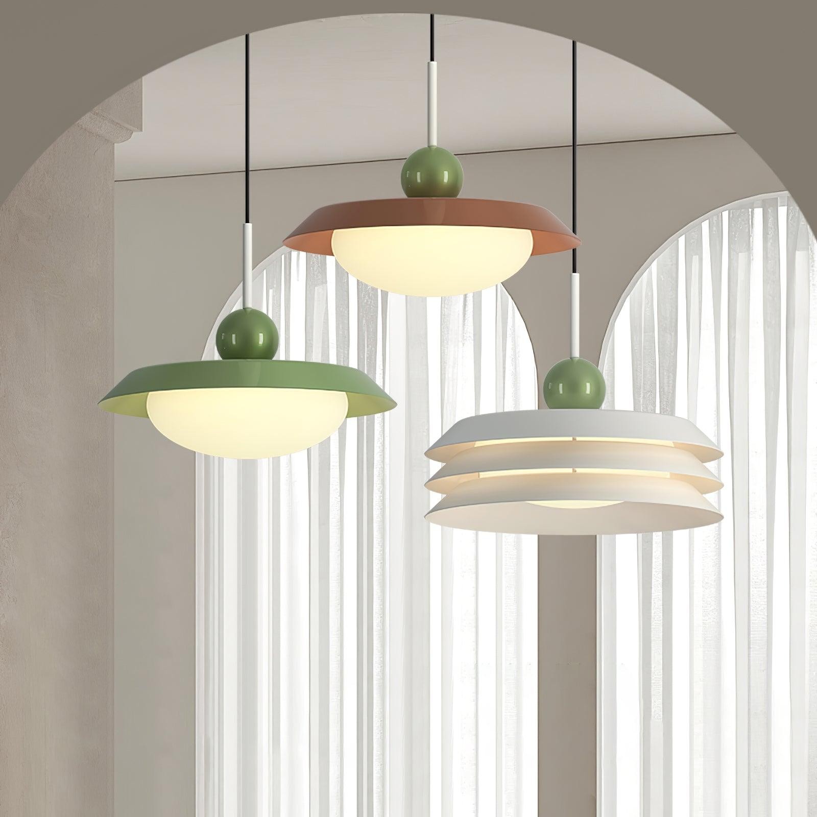 Nordic Creative Cream Style Multi-Layer Pendant Lamp For Living Room M451