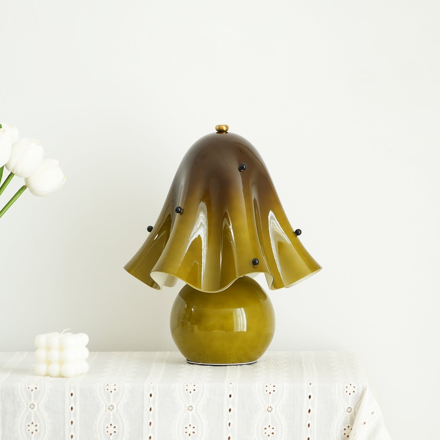 Bellina Decorative Table Lamp - Sculptural Bell Flower Shape T281