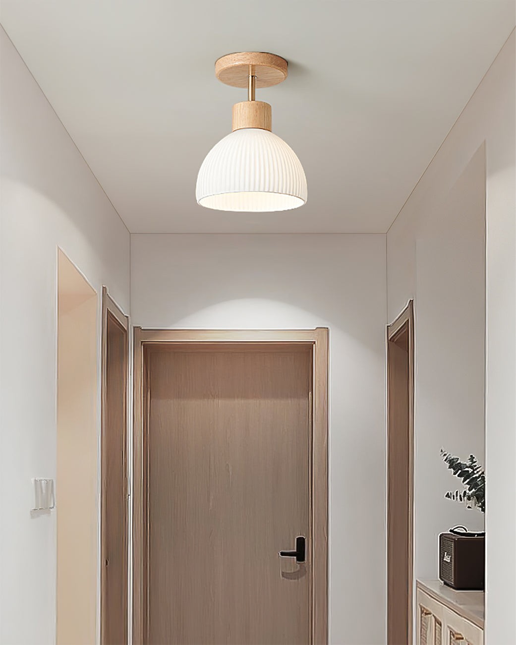 Nordic Wood Style LED Ceiling Lamp M177