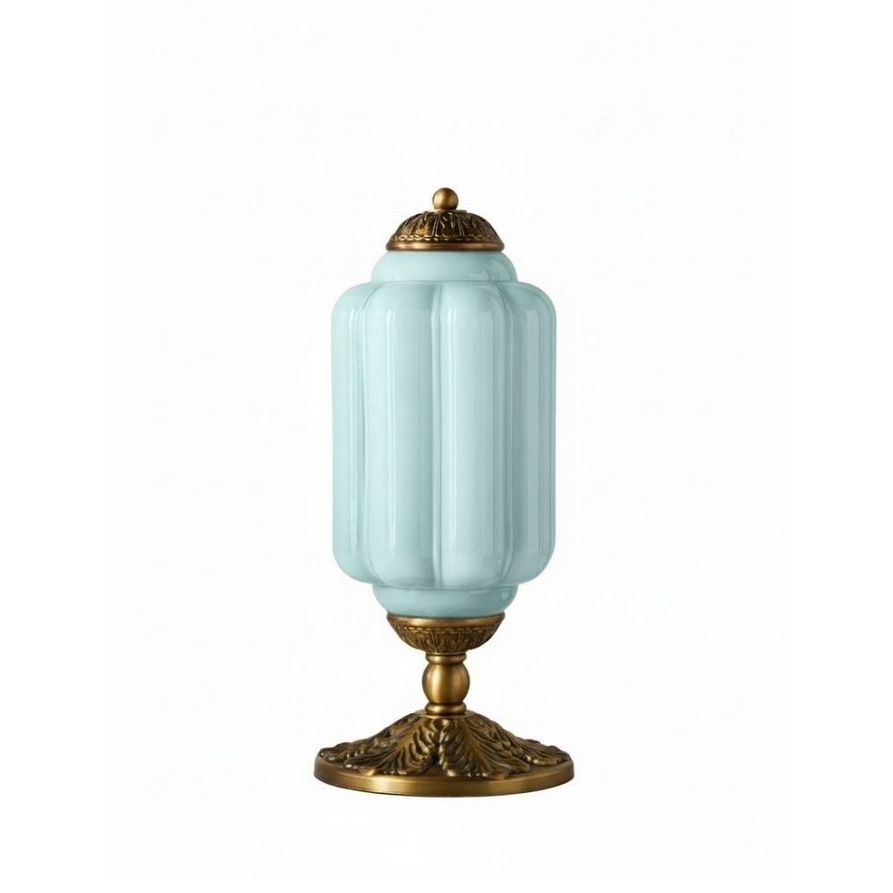 Retro Eloise Milk Glass Table Lamp for Bedroom Decor T288