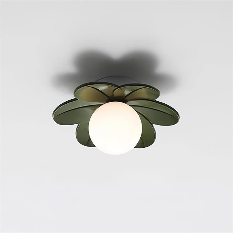 Grønn blomstertaklampe P015 variant