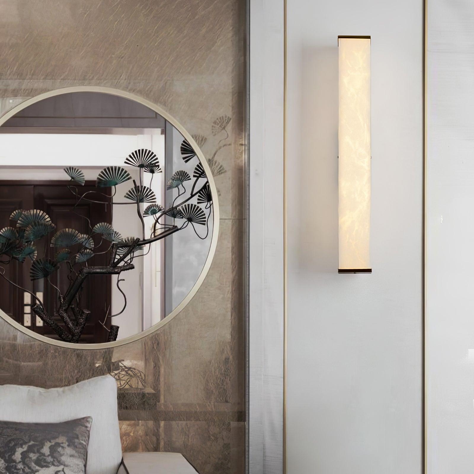 Cuboid Alabaster Wall Light D398
