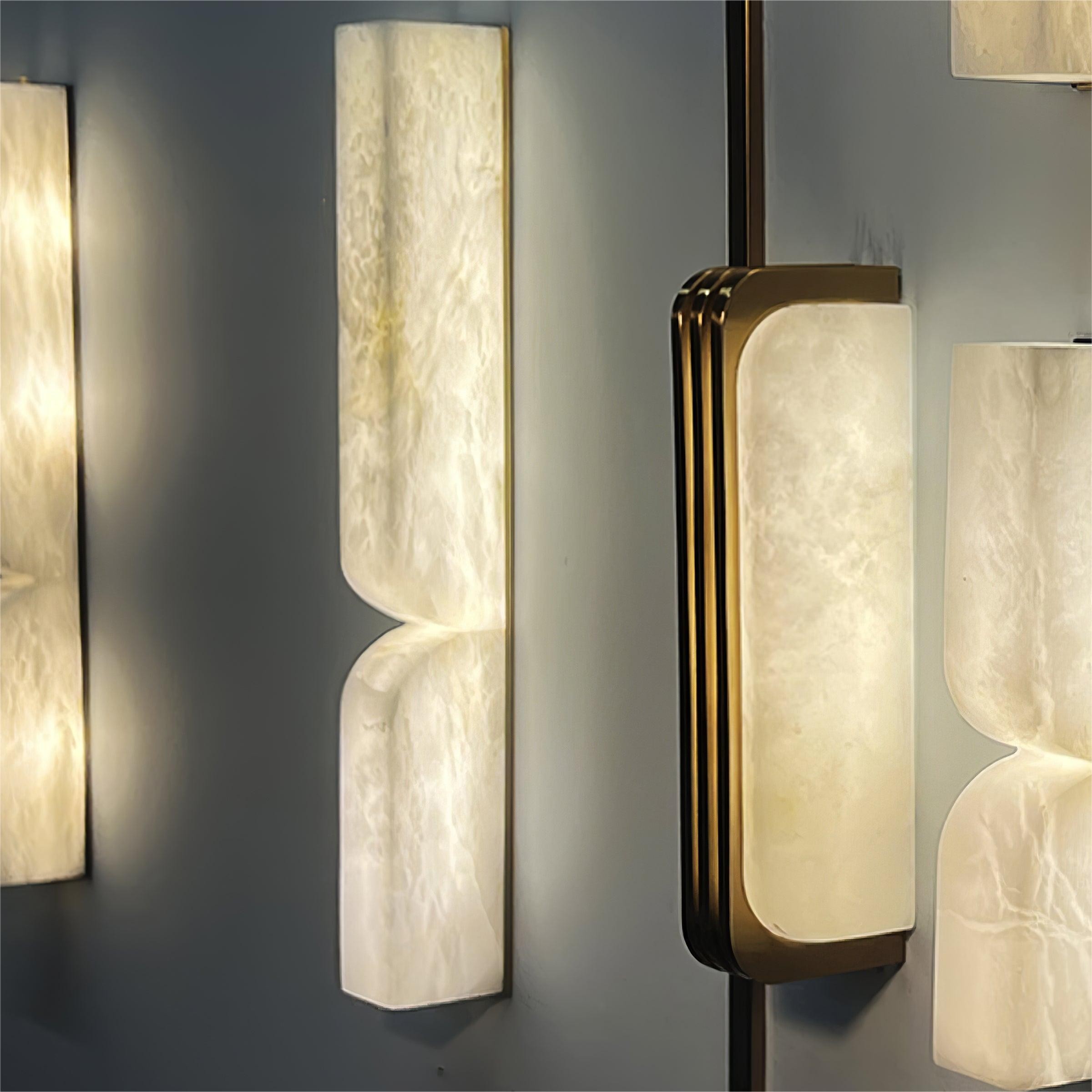 Albesque Modern Luxurious Alabaster Wall Sconce S126