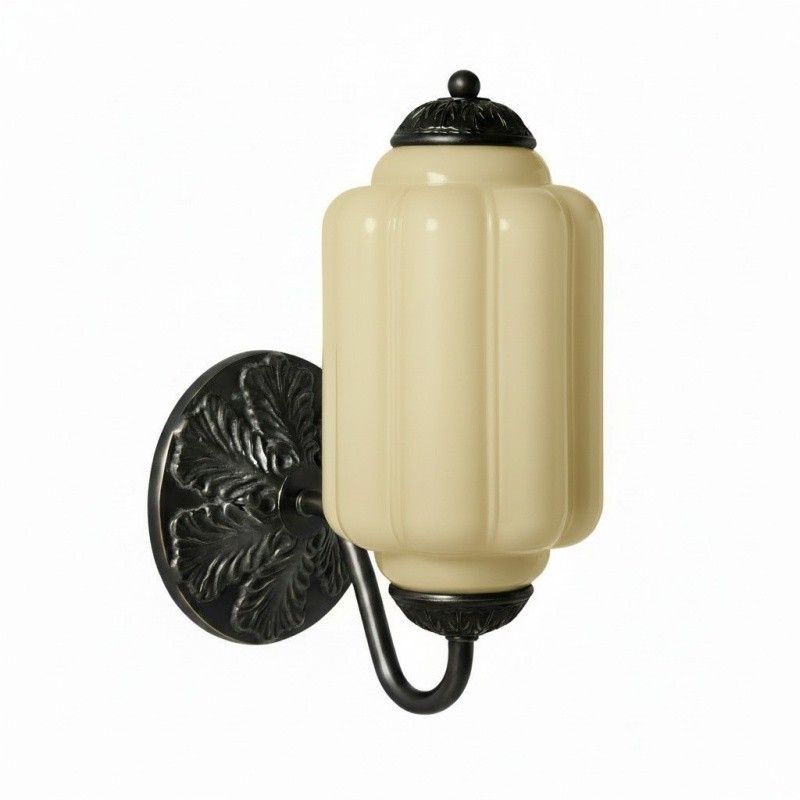 Eloise Vintage Sconce With Milk Glass Shade For Bedroom Or Hallway S194