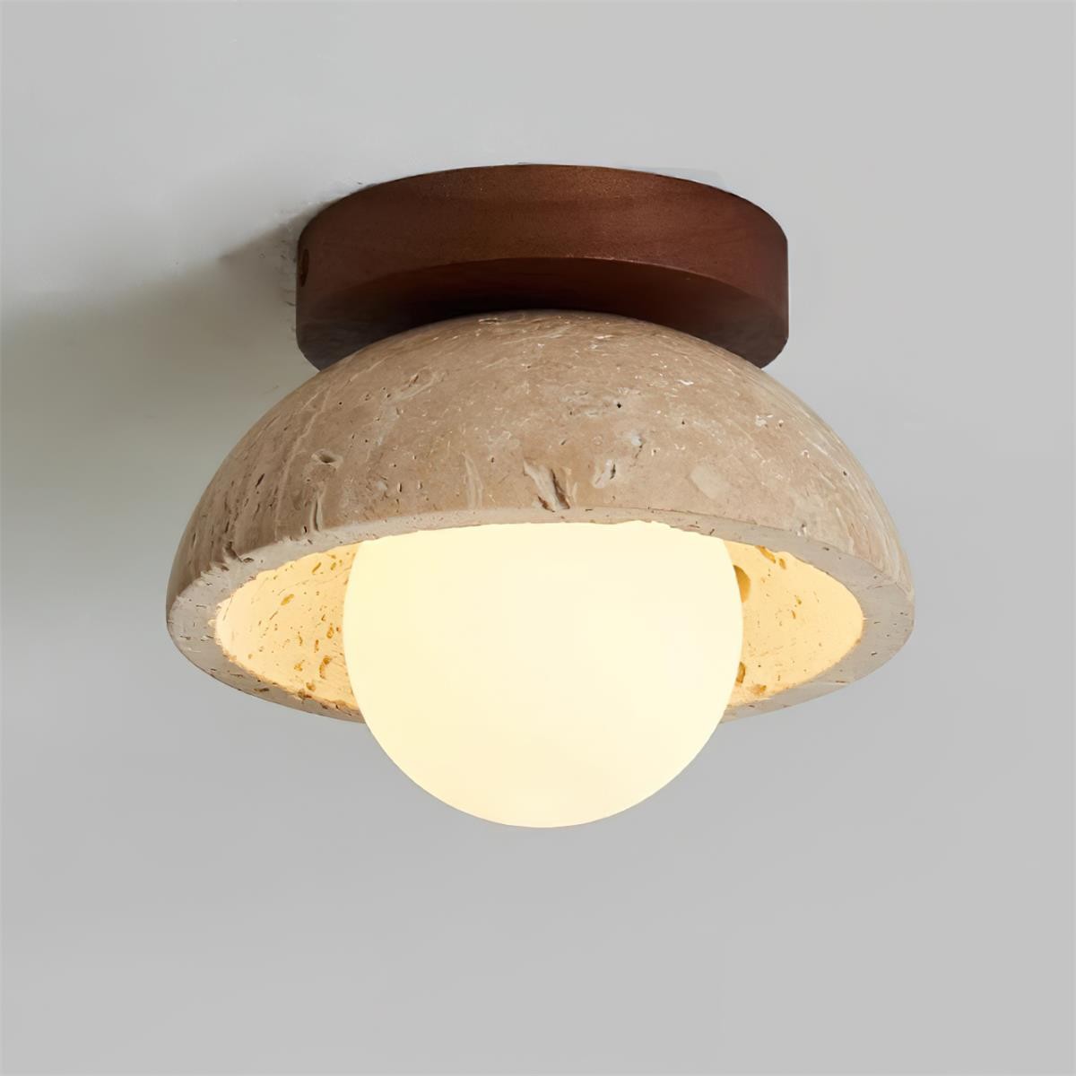 Wabi-Sabi Style Travertine Ceiling Light M221