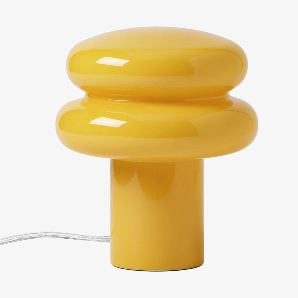 Orra Small Opal Table Lamp - Mushroom Glass Lamp for Living Room T422