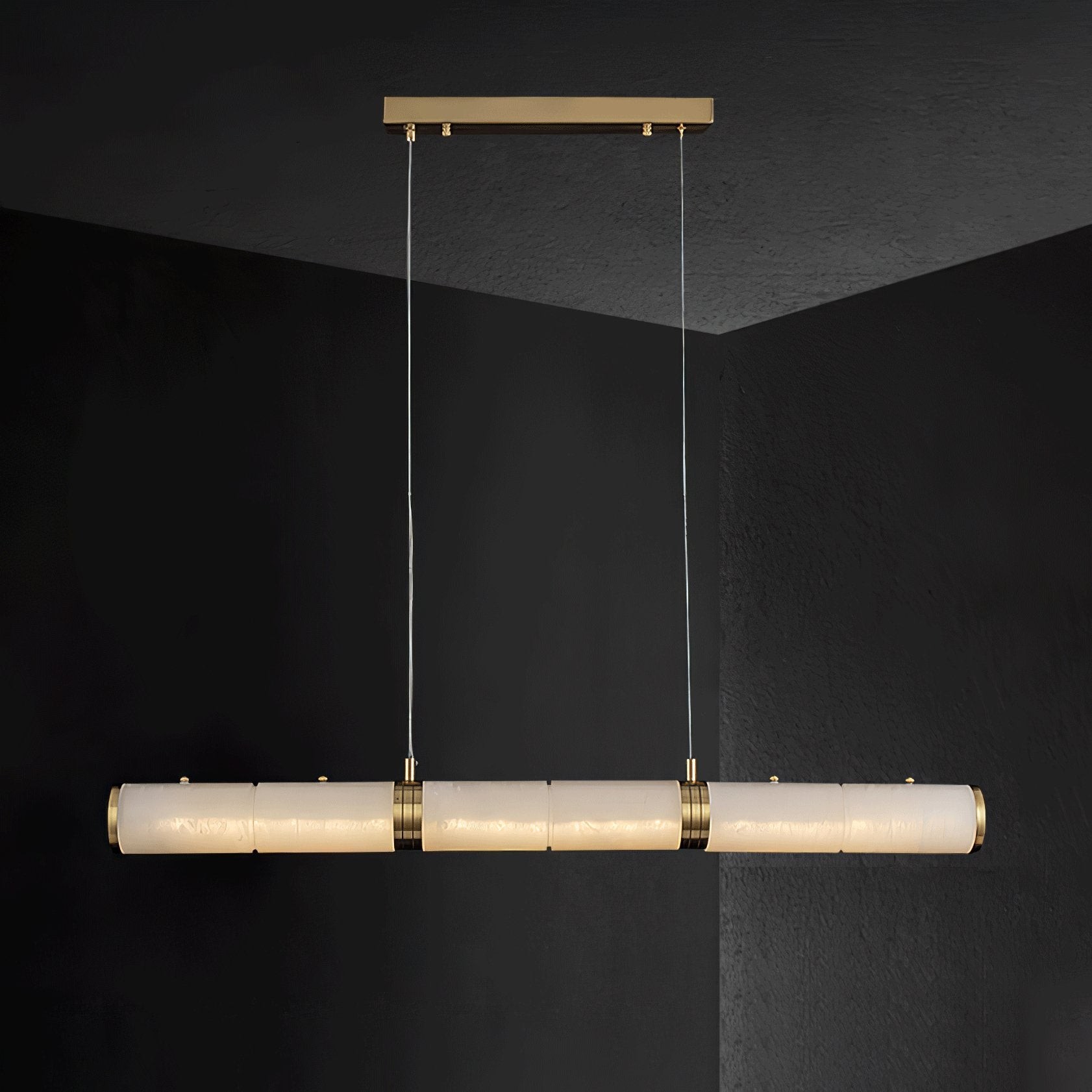 Luxurious Alabaster Beam Pendant Light M96