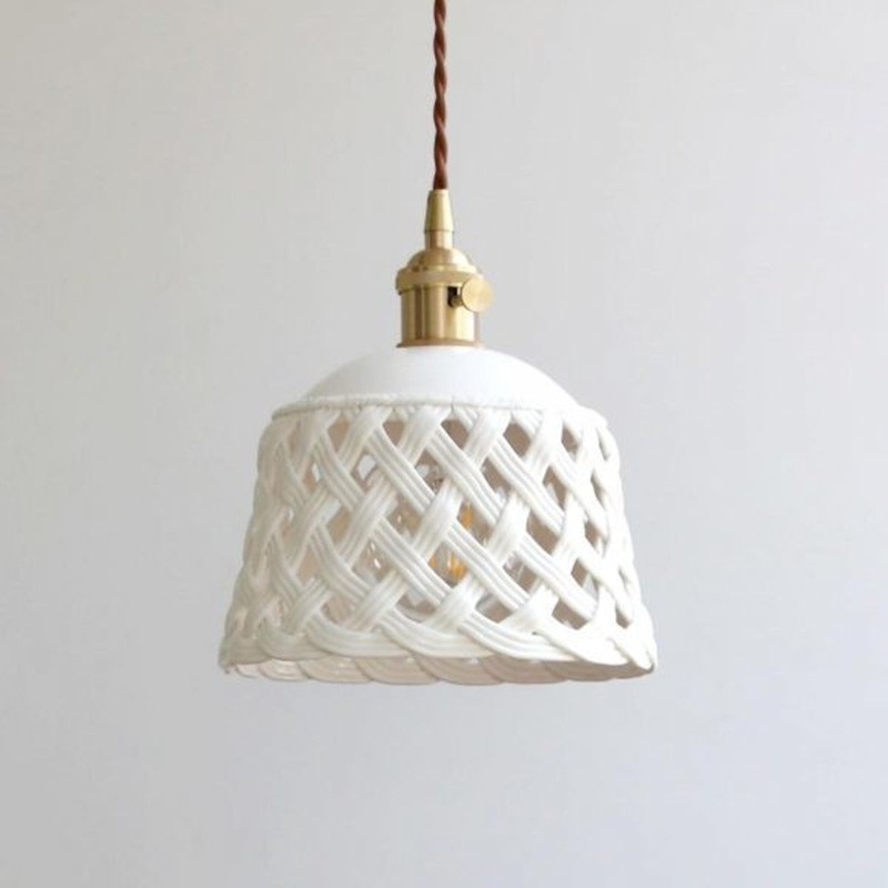 Openwork Ceramic Pendant Light