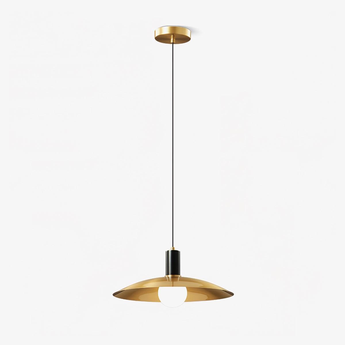 Brass Flared Pendant Lamp D361