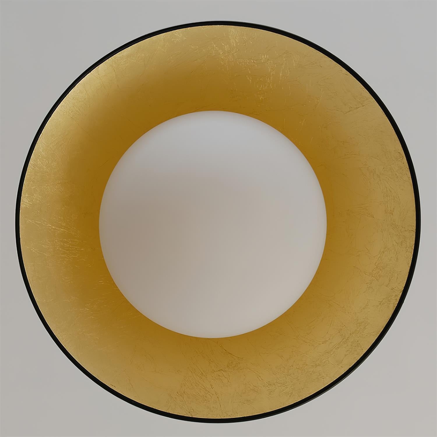 French Retro Flying Saucer Bowl Ceiling Light M236