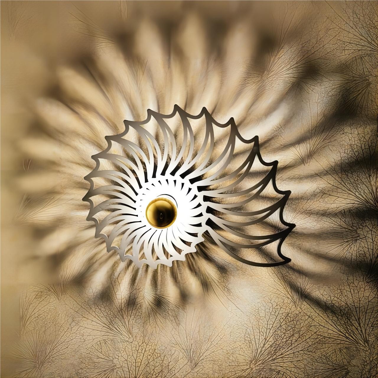 Led Wall Light With Wooden Shadow Casting S87