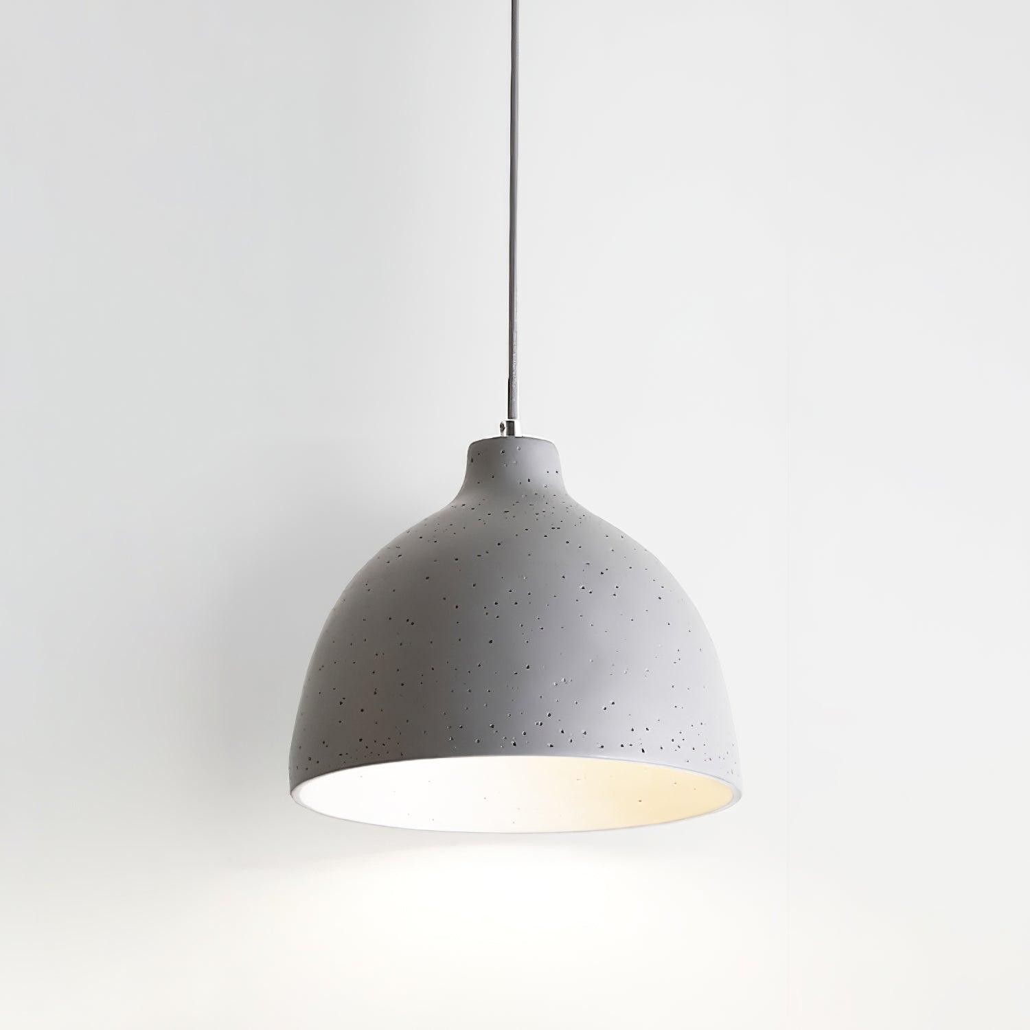 Modern Minimalist Industrial Resin Bowl LED Pendant Light M433
