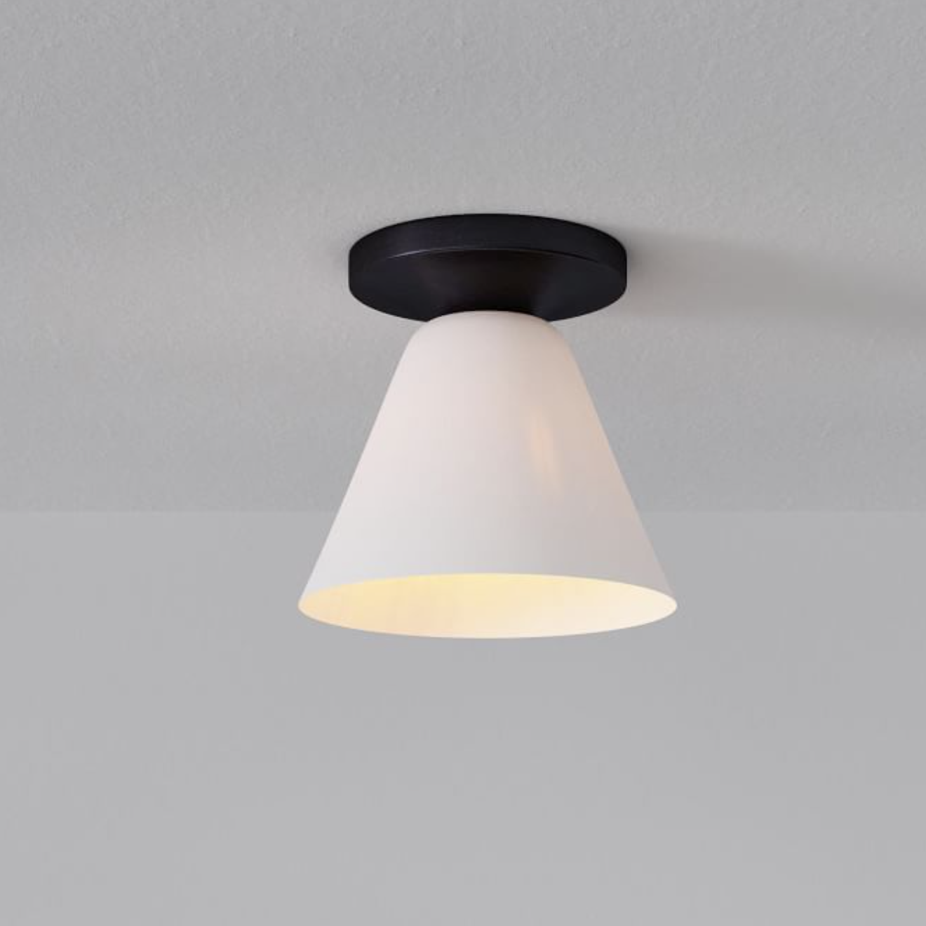 Conica Cone Flush Mount – Glass Ceiling Light for Modern Spaces T233