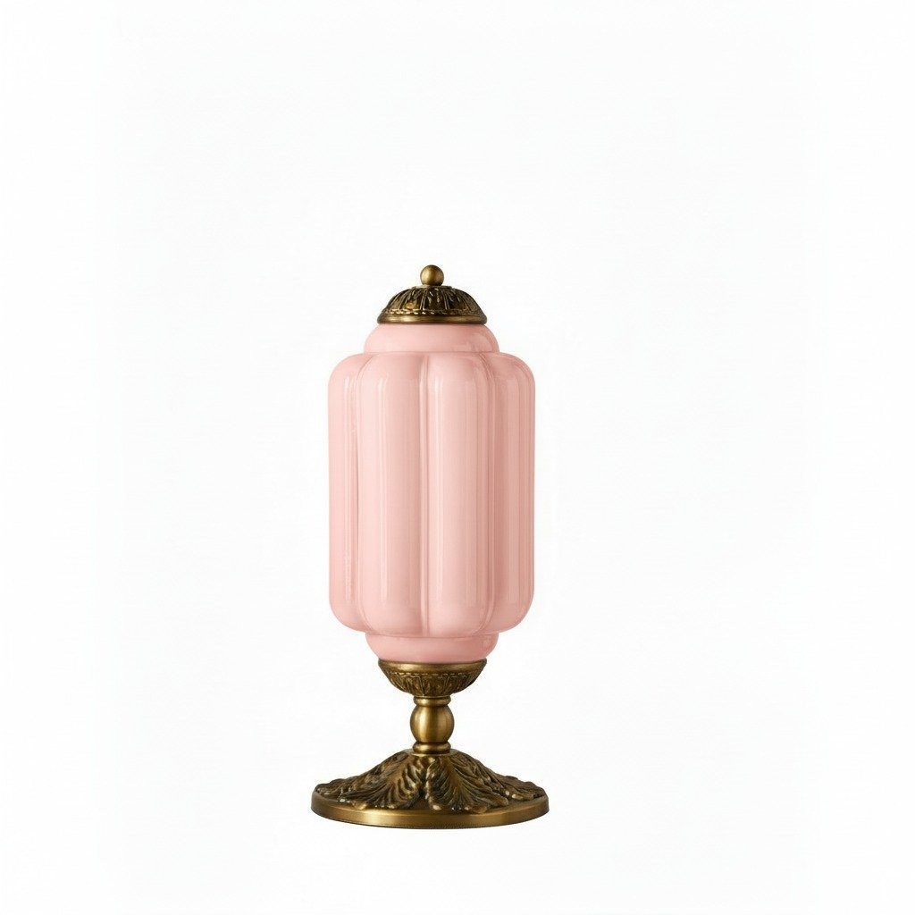 Retro Eloise Milk Glass Table Lamp for Bedroom Decor T288