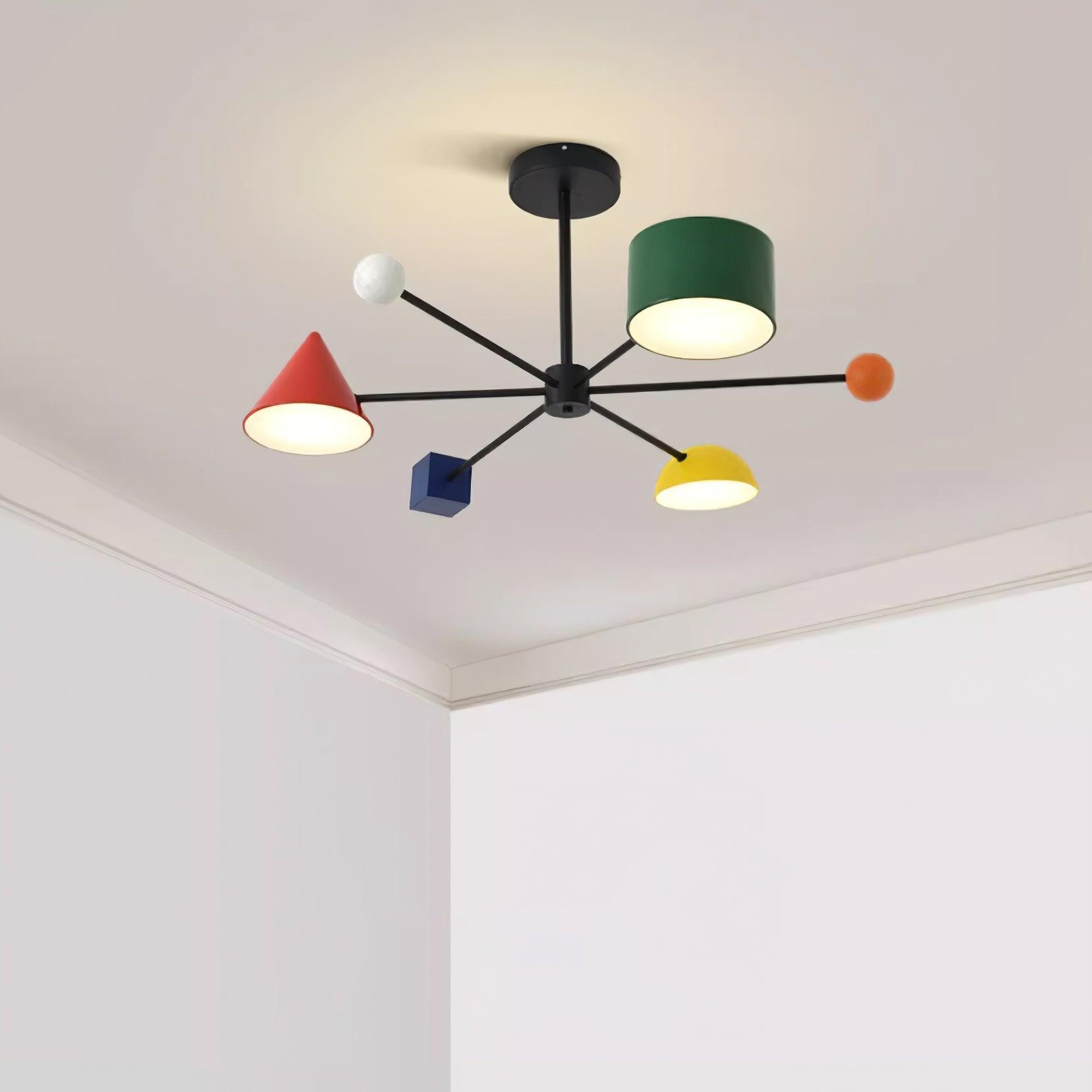 Geometric Colorful Ceiling Light M377