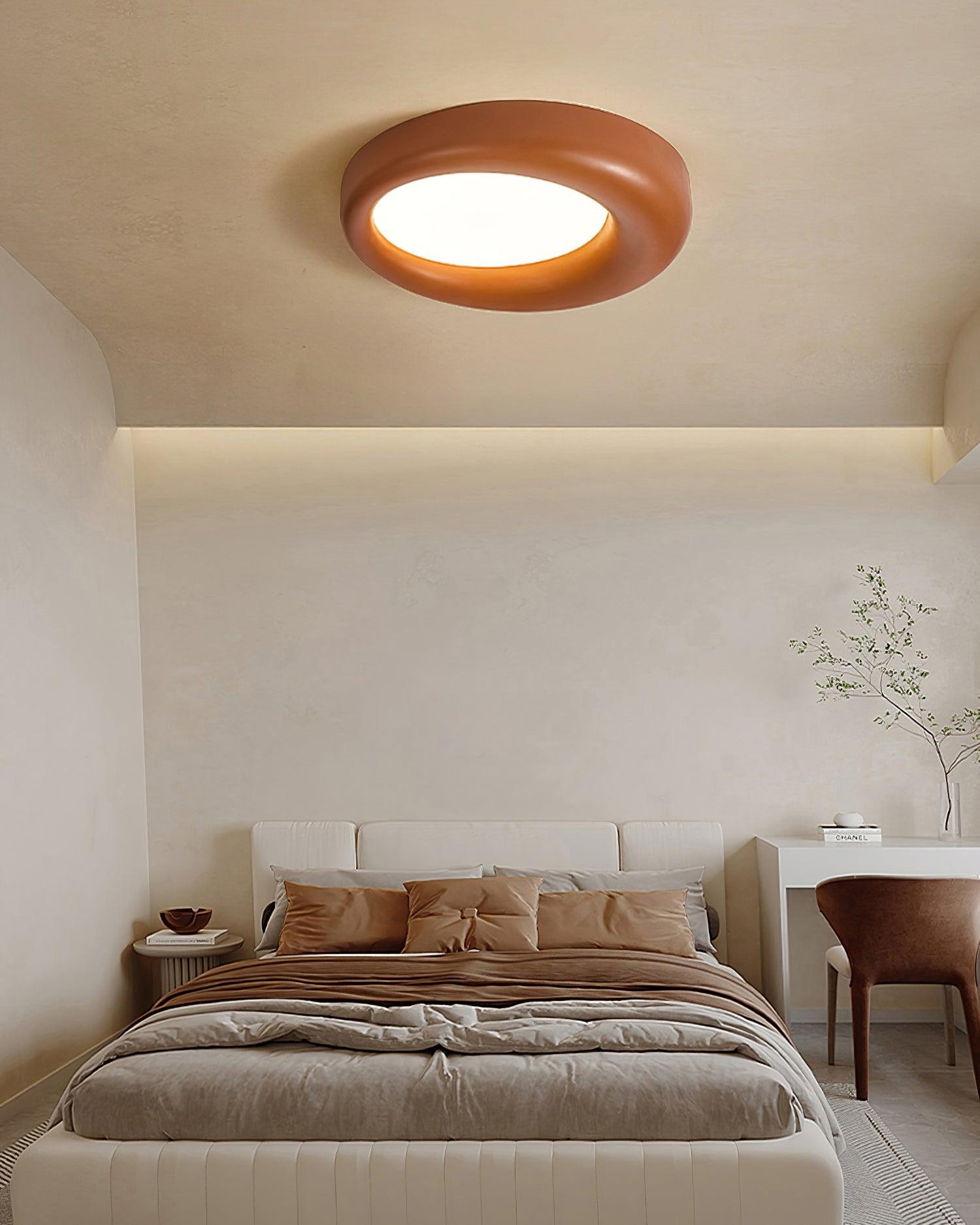 Center Offset Concentric Circle Acrylic Ceiling Lamp M413