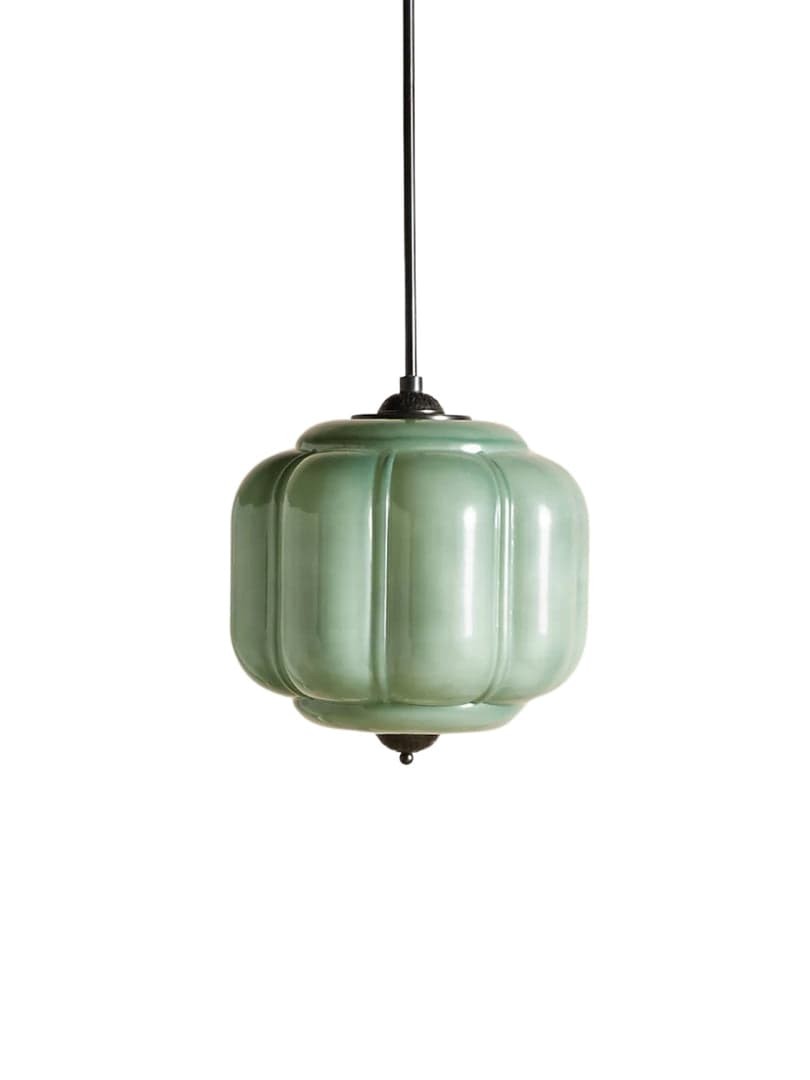 Eloise Vintage Glass Chandelier - Milk Glass Home Accent T289