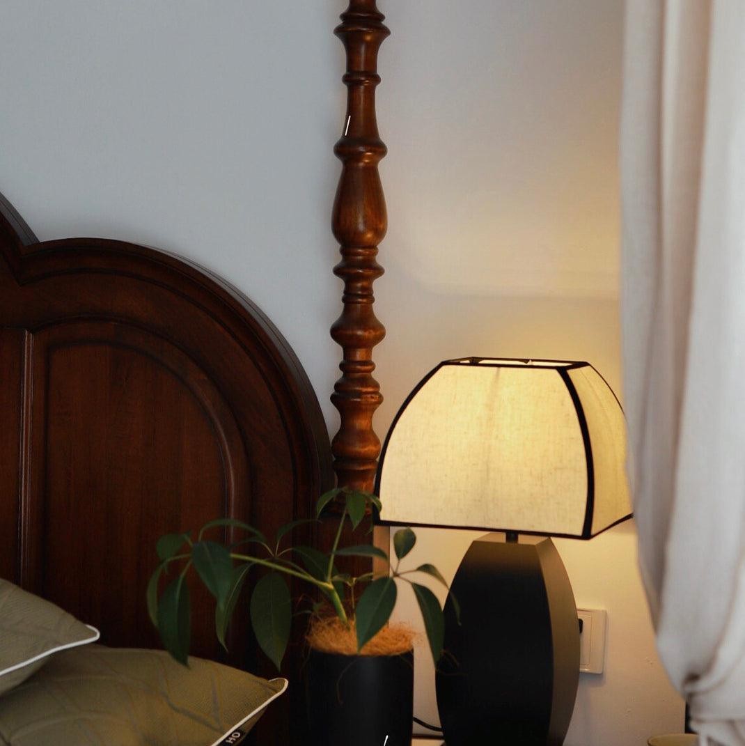 Retro Metal Mushroom Fabric Table Lamp M549