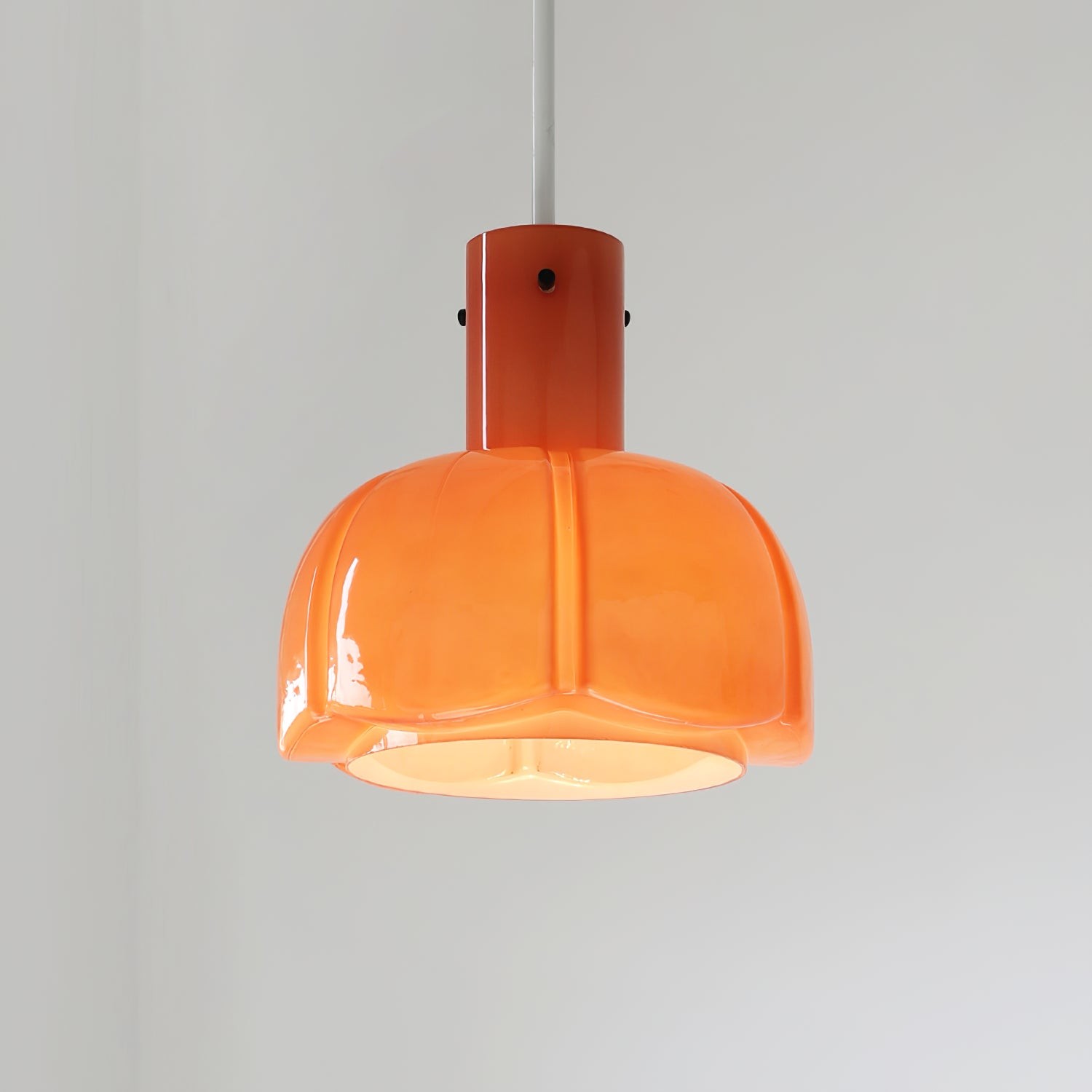 French Pastoral Style Petal Glass Pendant Light M123