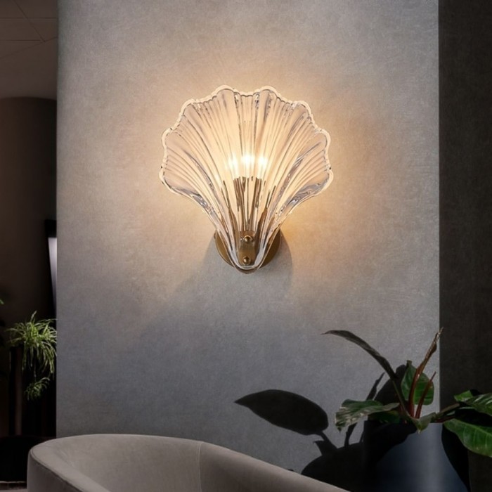 Modern Glass Design Shell Wall Lamp S139