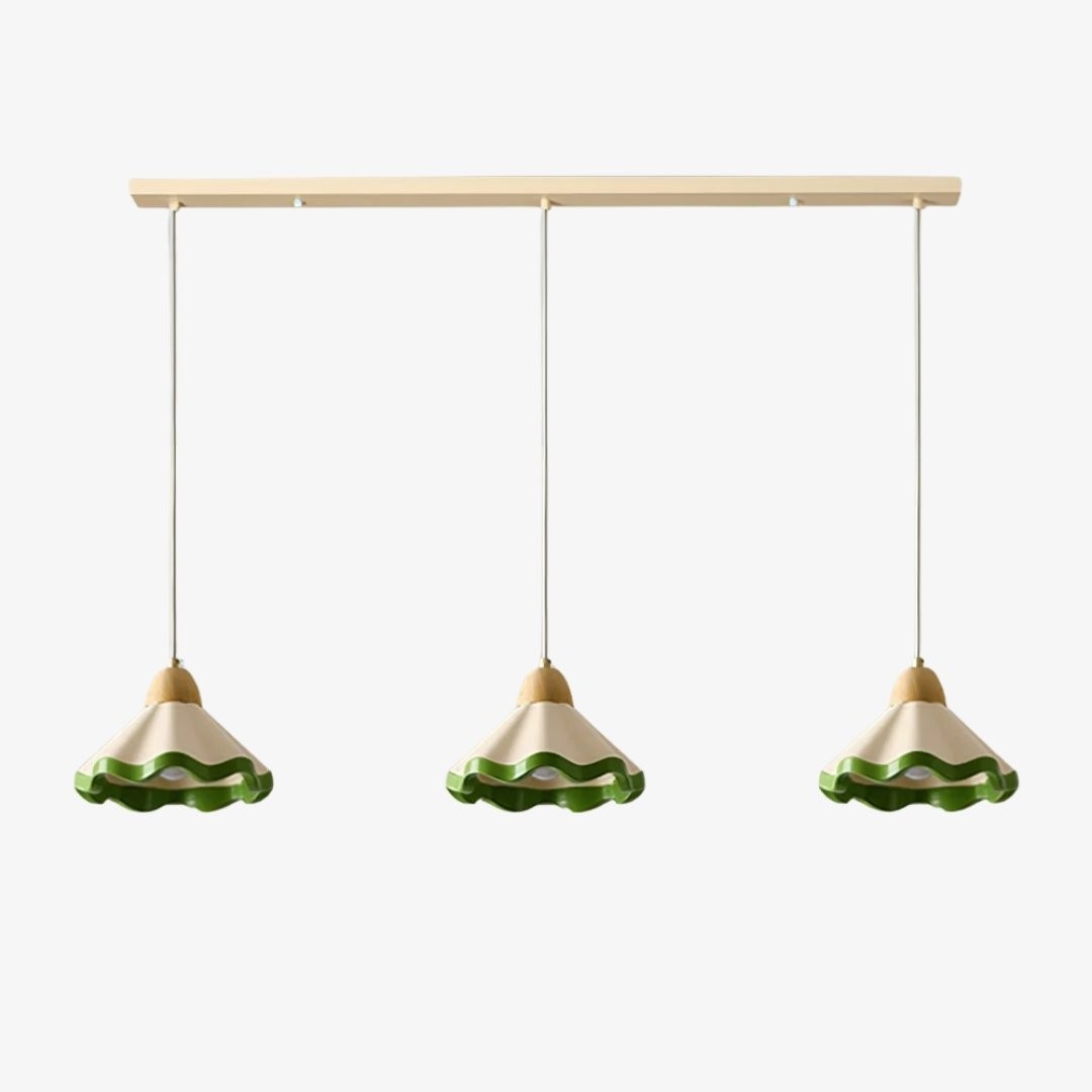 Moliro Scalloped Pendant Light - Modern Wavy Lighting for Dining Room T515